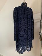 Twin Set Twinset jurk kant blauw 38/M, Maat 38/40 (M), Twinset, Zo goed als nieuw, Knielengte