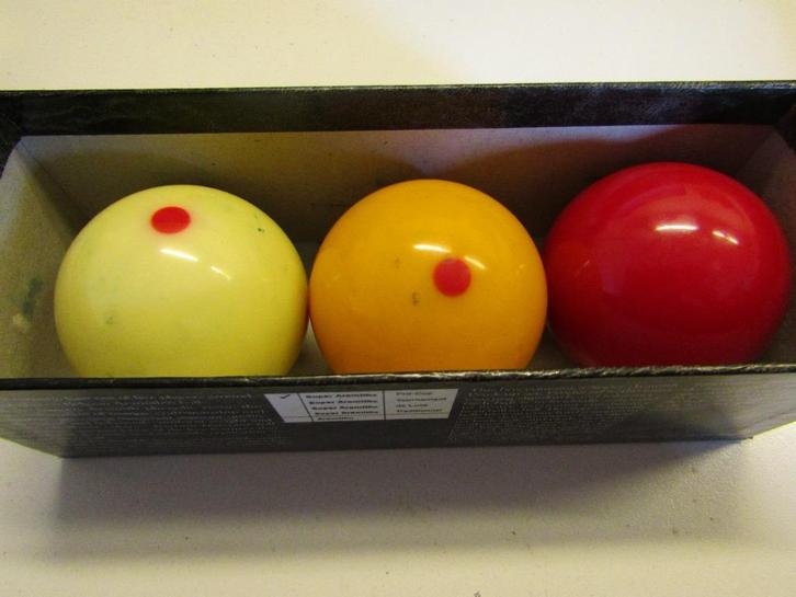 Wedstrijd biljartballen, Sport en Fitness, Biljarten en Poolen, Gebruikt, Overige typen, Ophalen of Verzenden