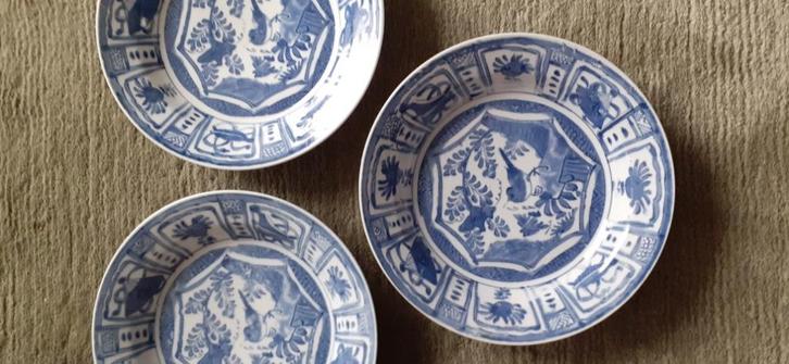 3 Chinese Wandborden, Antiek en Kunst, Antiek | Wandborden en Tegels, Ophalen of Verzenden