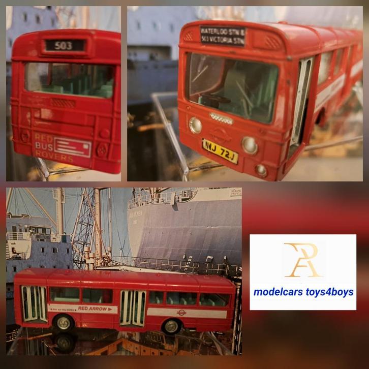 Dinky no 283 AEC Single Deck Bus "Red Arrow"  1/43, Hobby en Vrije tijd, Modelauto's | 1:43, Zo goed als nieuw, Bus of Vrachtwagen