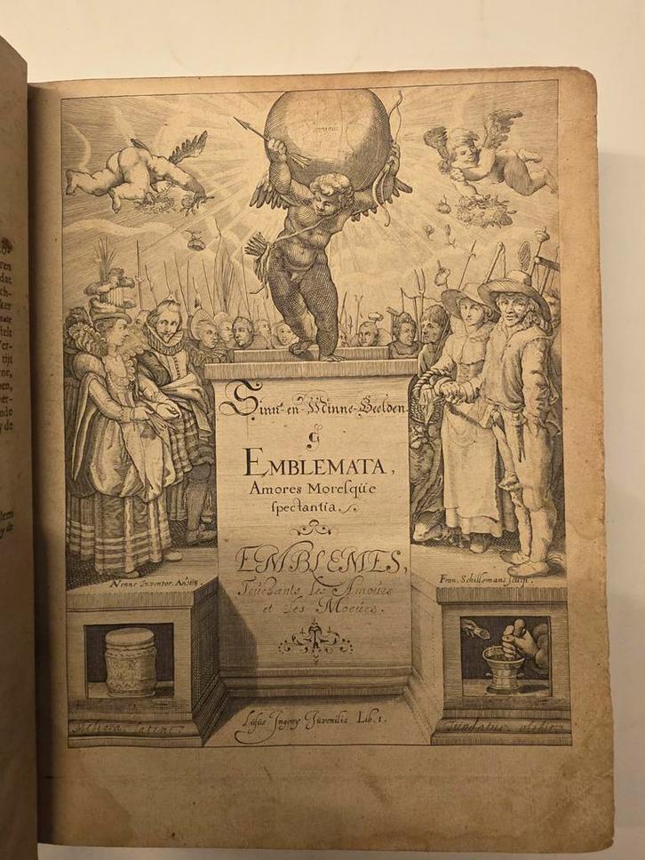Jacob Cats - Silenus Alcibiadis & Maechden-plicht - 1622, Antiek en Kunst, Antiek | Boeken en Bijbels, Ophalen of Verzenden
