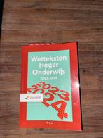 Wetteksten Hoger Onderwijs 2023-2024, Ophalen of Verzenden, Gelezen, Overige onderwerpen