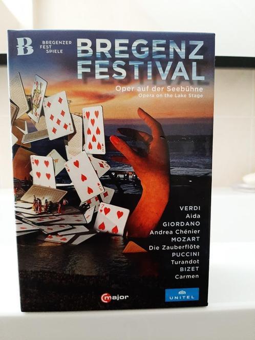5 x DVD's  Bregenz opera festivals., Cd's en Dvd's, Dvd's | Muziek en Concerten, Nieuw in verpakking, Muziek en Concerten, Boxset