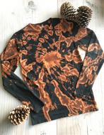 HIPPIE TIE DYE shirt S Handgeverfd door mij Festival, Zwart, Nieuw, Ophalen of Verzenden, Tie dye Hippie