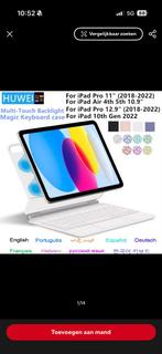 Magic Toetsenbord Case iPad 11/10 Gen - Magnetische Cover, Computers en Software, Apple iPads, Apple iPad, Zwart, 11 inch, Nieuw