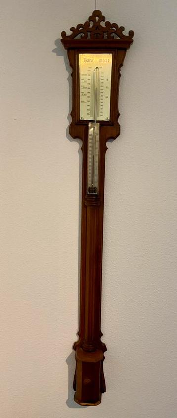 Antieke oud-hollandse barometer/thermometer beschikbaar voor biedingen
