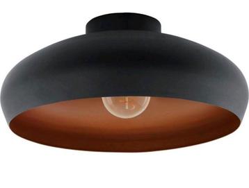 Moderne Plafondlamp * Zwart/Koper * Eglo Mogano * 40 cm  beschikbaar voor biedingen