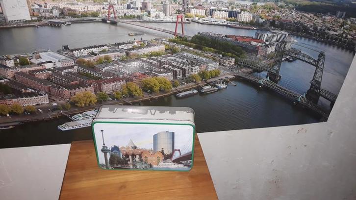 Vintage Rotterdam blik, Verzamelen, Blikken, Gebruikt, Overige, Ophalen