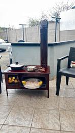 TOPDEAL! NIEUWE 3-IN-1: Houtkachel, Terrashaard & Pizzaoven., Ophalen of Verzenden, Vrijstaand, Hout, Nieuw