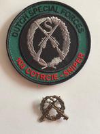 KCT sniper badge COTR CIE 103 & sniper speld, Verzenden, Landmacht, Nederland, Kleding of Schoenen