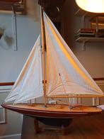 Houten Zeilboot Decoratie - Kinderkamer, Antiek en Kunst, Curiosa en Brocante, Ophalen of Verzenden