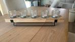 Houten tray wachinelichtjes, Ophalen, Zo goed als nieuw, Hout
