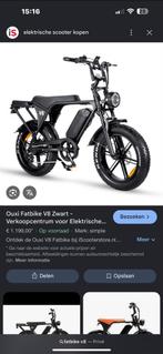 Ouxi Fatbike V8 Zwart - Zo goed als nieuw!, Fietsen en Brommers, Elektrische fietsen, Nieuw, 51 tot 55 cm, 50 km per accu of meer