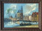 Schilderij olieverf Jan Kelderman Haven van Hoorn, Ophalen