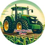 L1494 luxe icing tractor 20cm eetbaar v kwark slagroom taart, Hobby en Vrije tijd, Taarten en Cupcakes maken, Ophalen of Verzenden