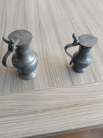 Twee tinnen kannetjes, Antiek en Kunst, Antiek | Tin, Ophalen