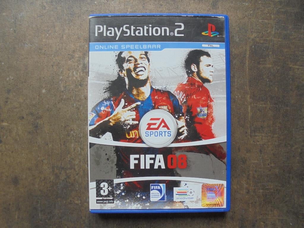 FIFA 08 voor PS2 (zie foto's) II, Gebruikt, Ophalen of Verzenden, Sport, 3 spelers of meer