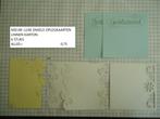 luxe oplegkaarten 6 stuks - laatste set ( alleen verzenden, Ophalen, Nieuw, Overige thema's, Blanco kaart of Basiskaart