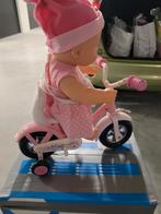 Baby born op fiets, Kinderen en Baby's, Speelgoed | Poppen, Ophalen of Verzenden, Zo goed als nieuw, Babypop