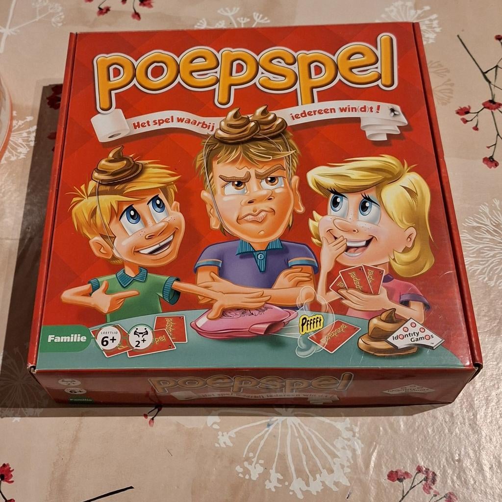 Poepspel - Leuk familiespel!, Vijf spelers of meer, Ophalen of Verzenden, Zo goed als nieuw, Identity Games