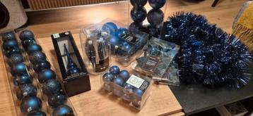 Complete set kerstversieringen donkerblauw - zgan beschikbaar voor biedingen