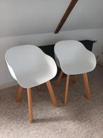 2 leuke witte kuipstoelen, Huis en Inrichting, Stoelen, Ophalen, Zo goed als nieuw, Wit, Twee