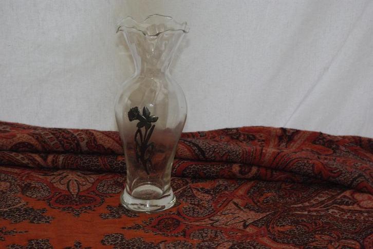 Bloemen vazen Glas  ( Antiek-Oud, Antiek en Kunst, Antiek | Vazen, Ophalen of Verzenden