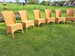 6 nette gebruikte Lloyd Loom rieten stoelen, Tuin en Terras, Tuinstoelen, Gebruikt, Ophalen of Verzenden