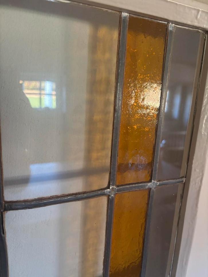 Glazen en-suite Binnendeuren met Looddetails, Doe-het-zelf en Verbouw, Deuren en Horren, Gebruikt, Binnendeur, 200 tot 215 cm