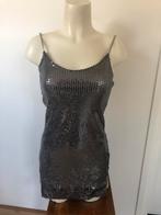 Ambika pailletten zilver grijs jurkje m, Kleding | Dames, Jurken, Maat 38/40 (M), Nieuw, Ophalen of Verzenden, X