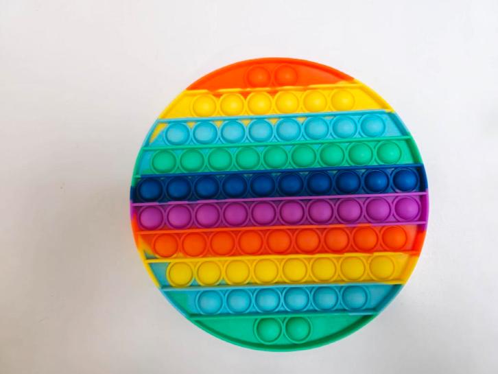 Pop It Fidget Toy - Rond - Regenboog - NEW!, Kinderen en Baby's, Speelgoed | Overig, Nieuw, Jongen of Meisje, Ophalen of Verzenden