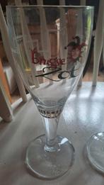 6 Brugse Zot Bierglazen - 0,33l, Ophalen, Glas of Glazen, Gebruikt, Glas