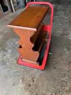 Lectuur eiken kastje, Huis en Inrichting, Woonaccessoires | Krantenbakken en Lectuurbakken, Ophalen, Gebruikt