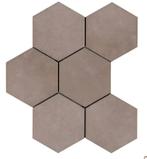 Hexagon vloertegels Bruin / Taupe, Ophalen, Nieuw, Minder dan 20 cm, Minder dan 5 m²