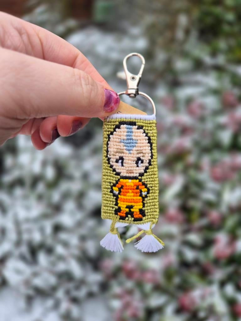 Aang Avatar Sleutelhanger Handgemaakt, Verzenden, Nieuw, Knutselwerk