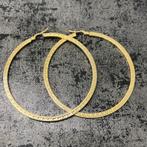 14k gouden oorbellen rond oorringen versace patroon