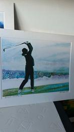 René Broné - Litho, Playing Golf at Pebble Beach, Ophalen