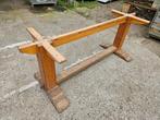 Oude klooster tafel onderstel / poot, Hoog 74 cm Lang 2 m, Ophalen, Tafelpoot, 50 tot 100 cm, Rond