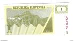 bankbiljet slovenia1 tolar 1990 km1 unc, Verzenden, Overige landen, Los biljet