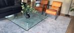 glazen salontafel design, Ophalen, Vierkant, Zo goed als nieuw, Minder dan 50 cm