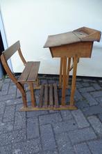 Schoolbankje antiek, hout, Antiek en Kunst, Ophalen