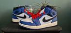 Jordan 1 mid Deep Royal Blue Black maat 42, Blauw, Zo goed als nieuw, Verzenden