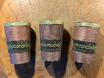 Set van 3 Vintage Kaarsenhouders beschikbaar voor biedingen