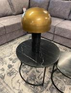 Tafellamp Mephis - Black/Brass/marmer Direct/leverbaarE-1242, Huis en Inrichting, Lampen | Tafellampen, Minder dan 50 cm, Nieuw