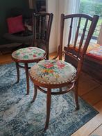 Vintage Cosmos Thonet Stijl Stoelen met Bloemenbekleding, Ophalen of Verzenden