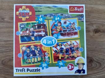 Brandweerman Sam 4-in-1 puzzel - Trefl - 12/15/20/24 stukje beschikbaar voor biedingen