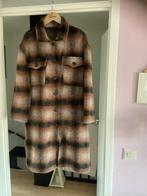 Bruine geruite blouse jas - Maat M, Ophalen of Verzenden, Zo goed als nieuw, Maat 38/40 (M), Bruin