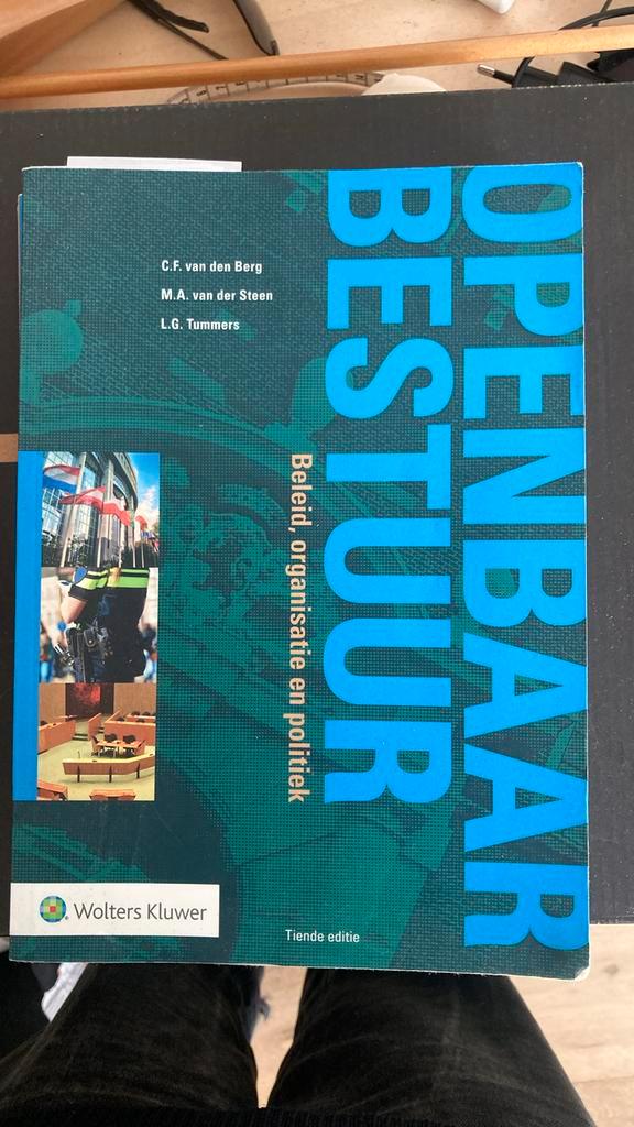 Openbaar Bestuur, beleid, organisatie en politiek, Boeken, Wetenschap, Zo goed als nieuw, Sociale wetenschap, Ophalen of Verzenden