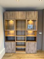 IKEA Kast met Verlichting & Glazen Planken 180x240x40, Huis en Inrichting, Kasten | Buffetkasten, Ophalen, Gebruikt, 200 cm of meer