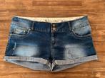 Stoere jeans short, Royal Chicks, XL stretch, als nieuw, Blauw, Ophalen of Verzenden, Zo goed als nieuw, W33 - W36 (confectie 42/44)